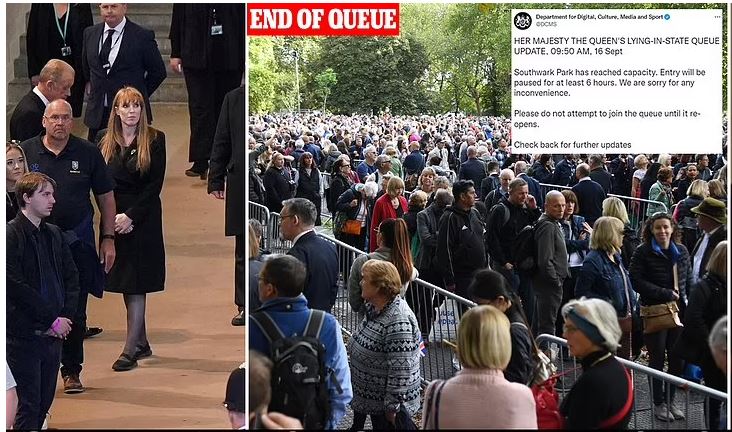 Βασίλισσα Ελισάβετ: “Κλειστή” έως τις 4 το απόγευμα η ουρά—Αναμονή 14 ωρών