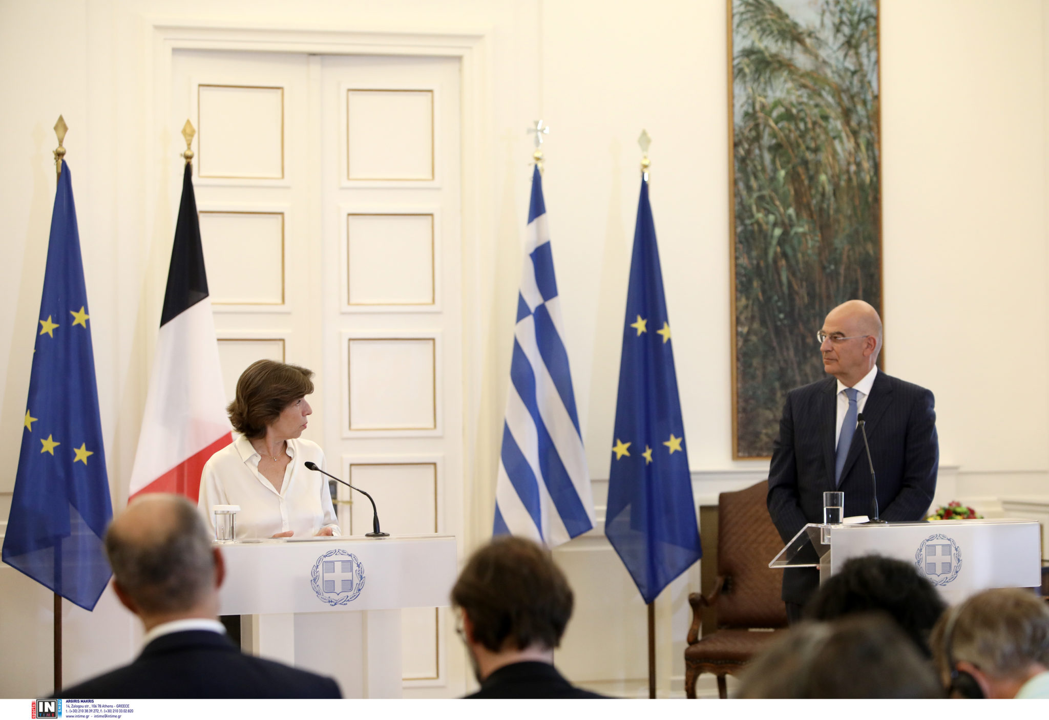 Δένδιας με Γαλλίδα ΥΠΕΞ