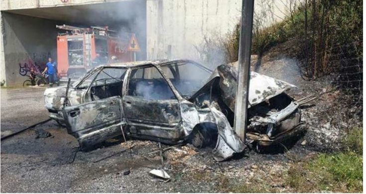 Φωτιά σε αυτοκίνητο στην Κοζάνη