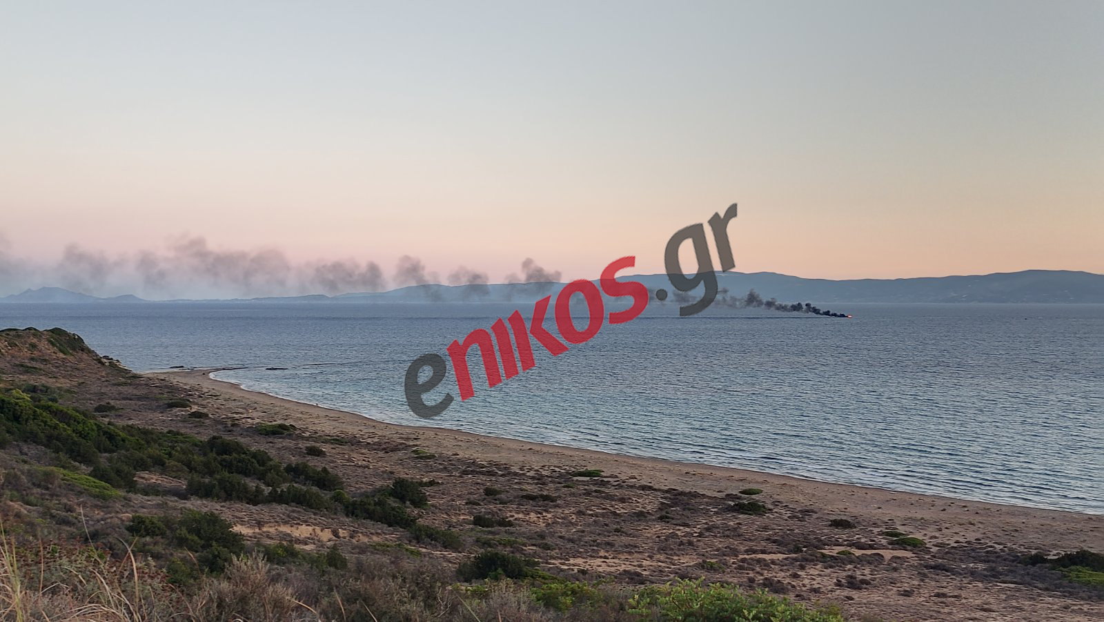 Φωτιά σκάφος Κεφαλονιά