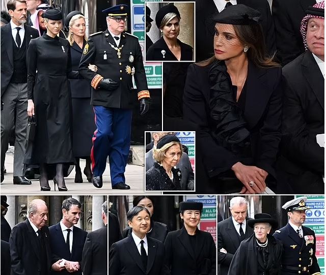 Βασίλισσα Ελισάβετ: Η πριγκίπισσα Σαρλίν του Μονακό και η βασίλισσα Μάξιμα της Ολλανδίας στο Αβαείο του Γουέστμινστερ