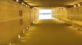 πλημμύρισε γέφυρα στη Θεσσαλονίκη