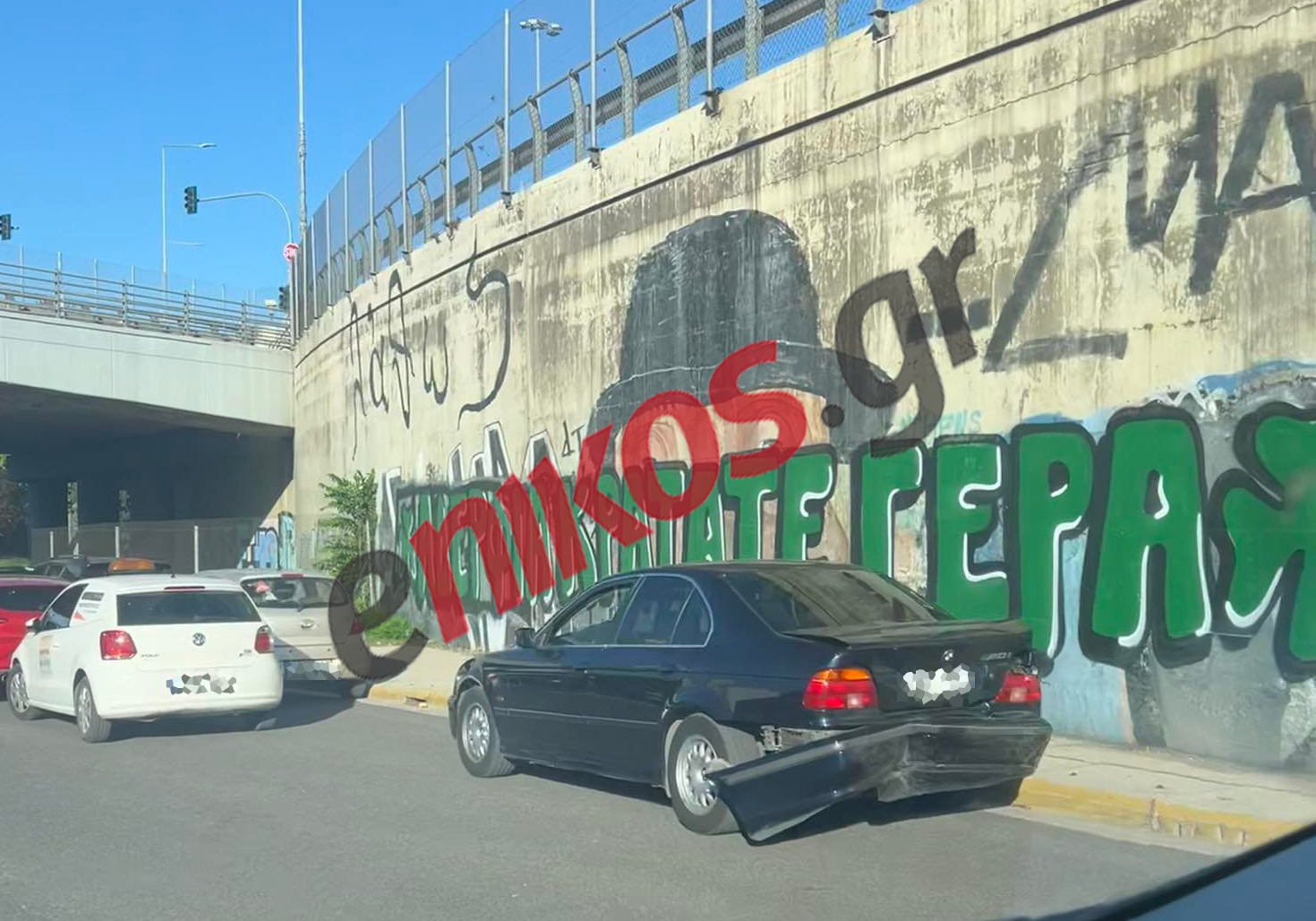 Καραμπόλα στην Λεωφόρο Κηφισίας—ΦΩΤΟ αναγνώστη