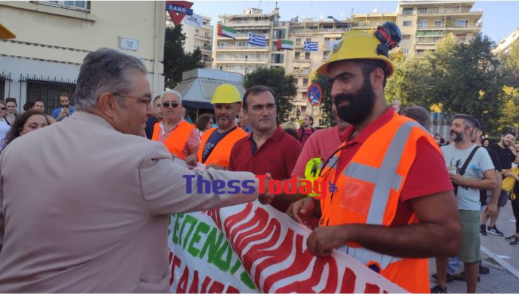 ΔΕΘ: Διαμαρτυρία του ΠΑΜΕ ενάντια στην κυβερνητική πολιτική