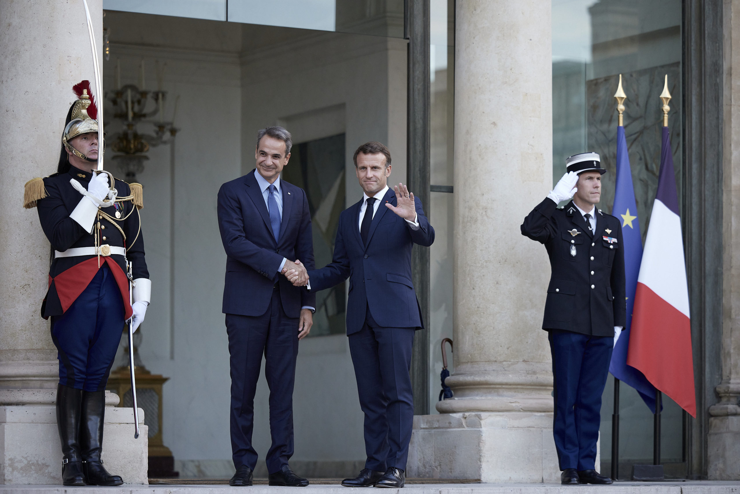 Κυριάκος Μητσοτάκης Εμανουέλ Μακρόν