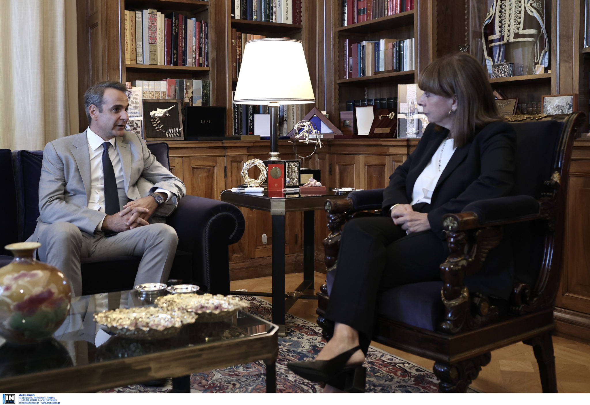 Κυριάκος Μητσοτάκης-Κατερίνα Σακελλαροπούλου