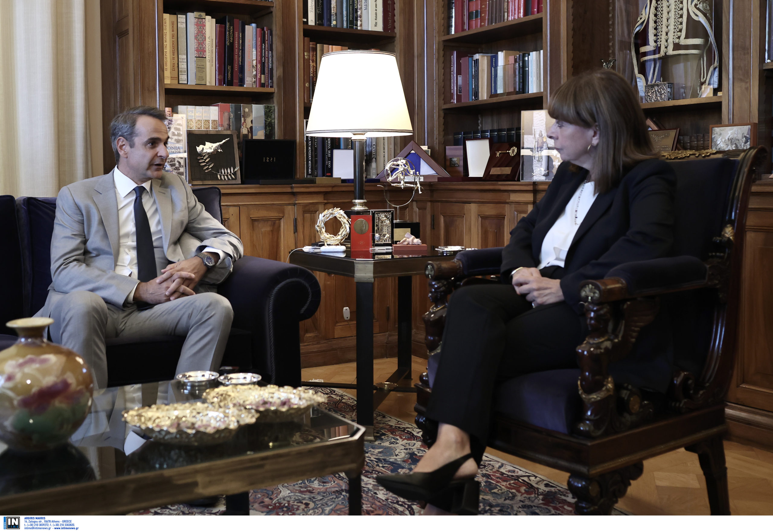 Κυριάκος Μητσοτάκης-Κατερίνα Σακελλαροπούλου