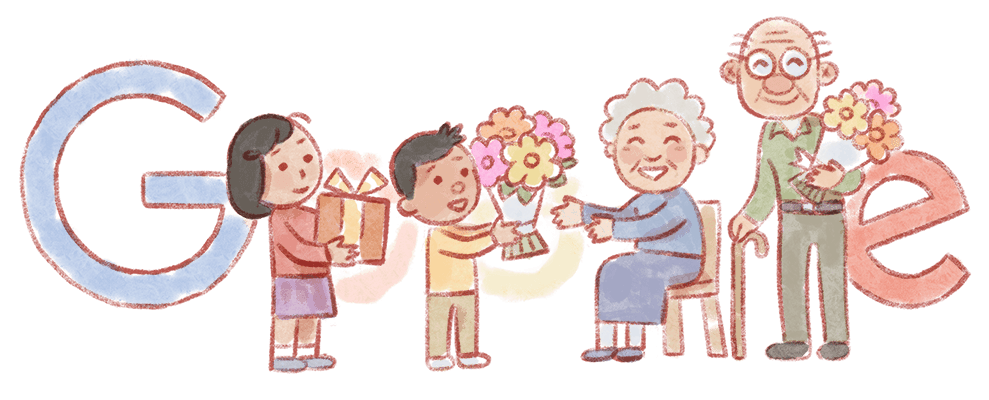 Google Doodle Ημέρα των Ηλικιωμένων Ιαπωνία