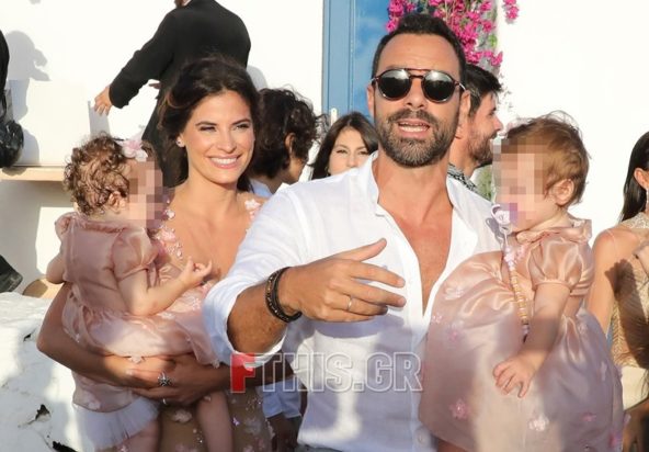 Σάκης Τανιμανίδης Χριστίνα Μπόμπα Βάφτιση