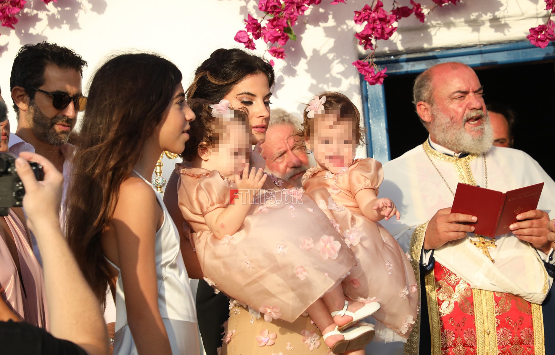 Σάκης Τανιμανίδης Χριστίνα Μπόμπα Βάφτιση