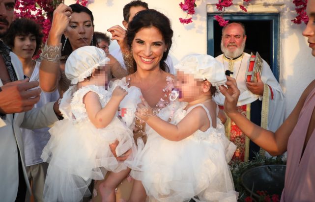 Σάκης Τανιμανίδης Χριστίνα Μπόμπα Βάφτιση