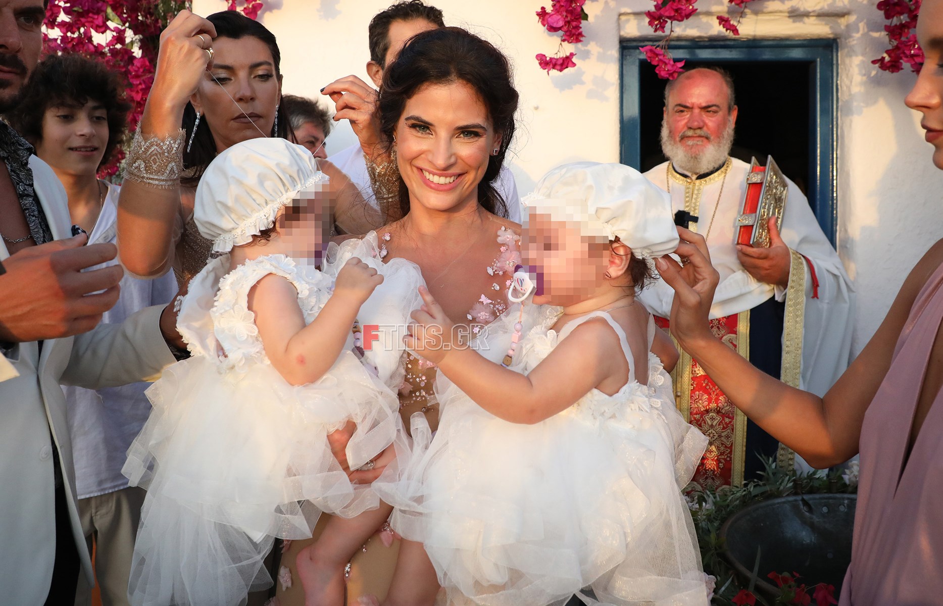 Σάκης Τανιμανίδης Χριστίνα Μπόμπα Βάφτιση