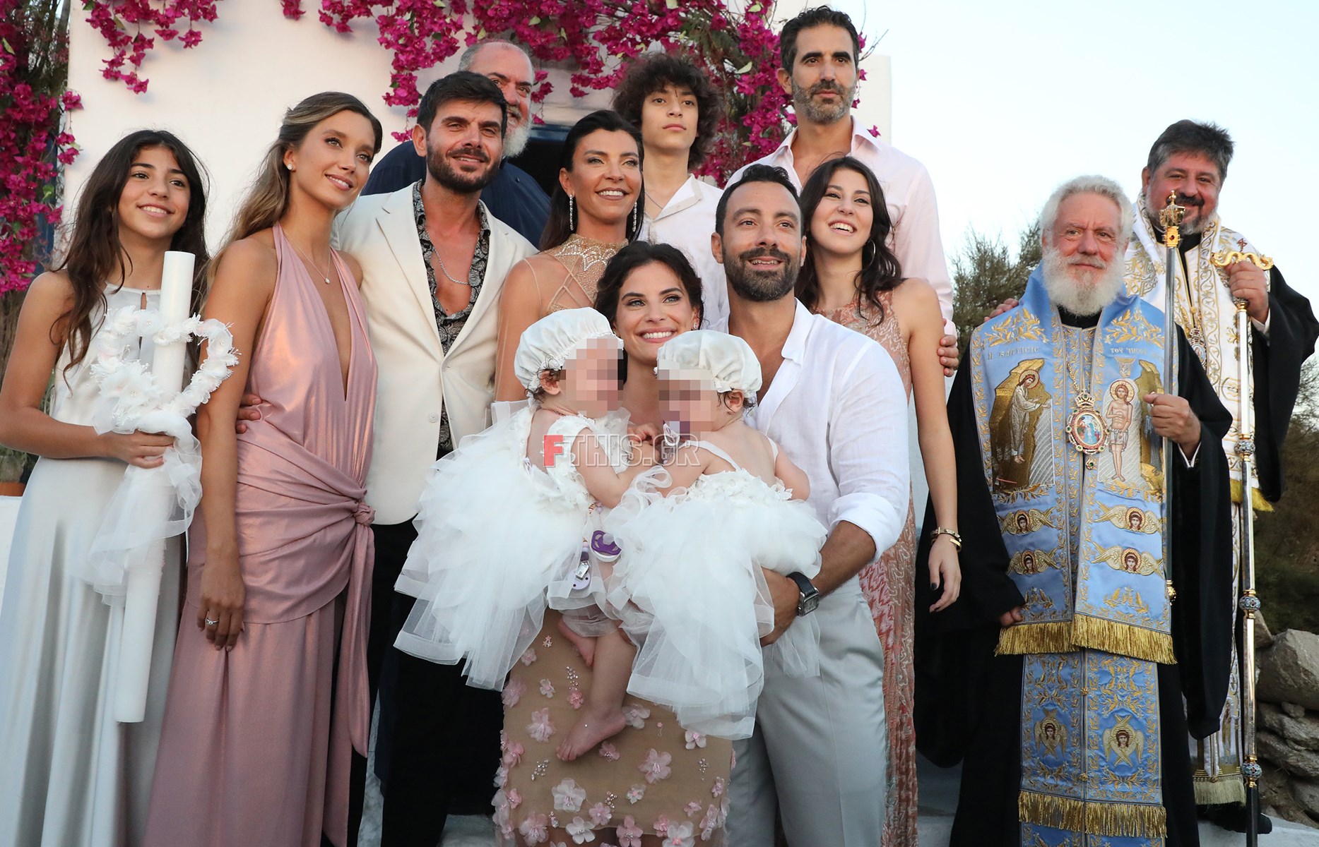 Σάκης Τανιμανίδης Χριστίνα Μπόμπα Βάφτιση