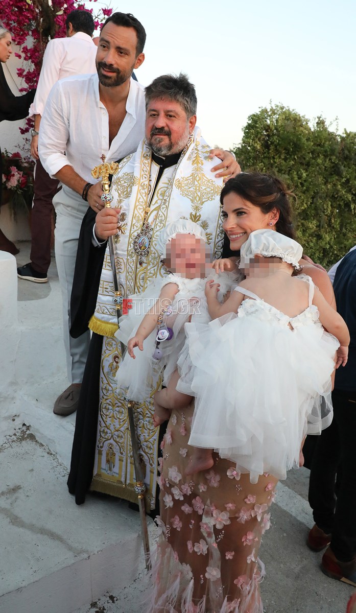 Σάκης Τανιμανίδης Χριστίνα Μπόμπα Βάφτιση