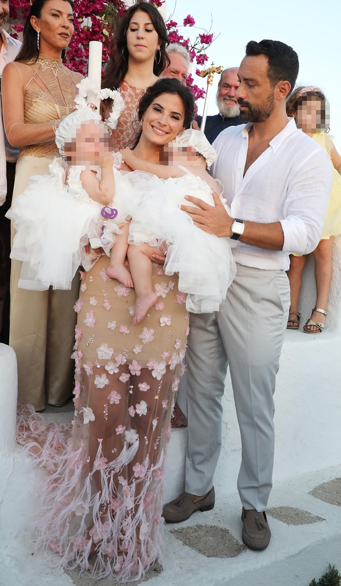 Σάκης Τανιμανίδης Χριστίνα Μπόμπα Βάφτιση