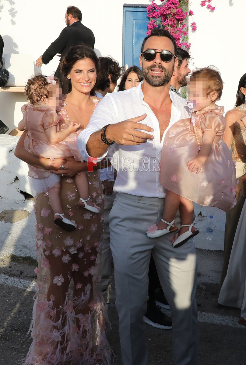 Σάκης Τανιμανίδης Χριστίνα Μπόμπα Βάφτιση