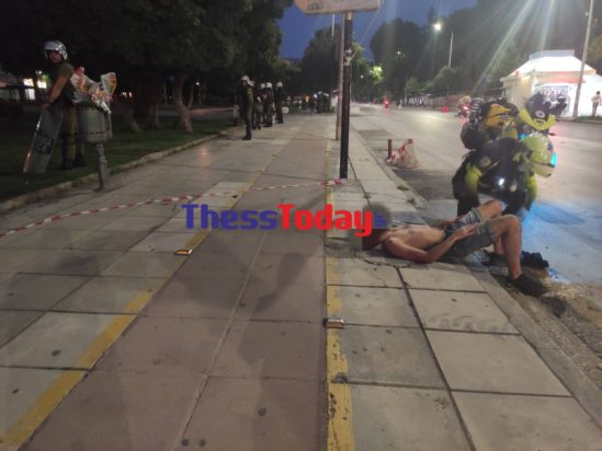 συμπλοκή στη Θεσσαλονίκη