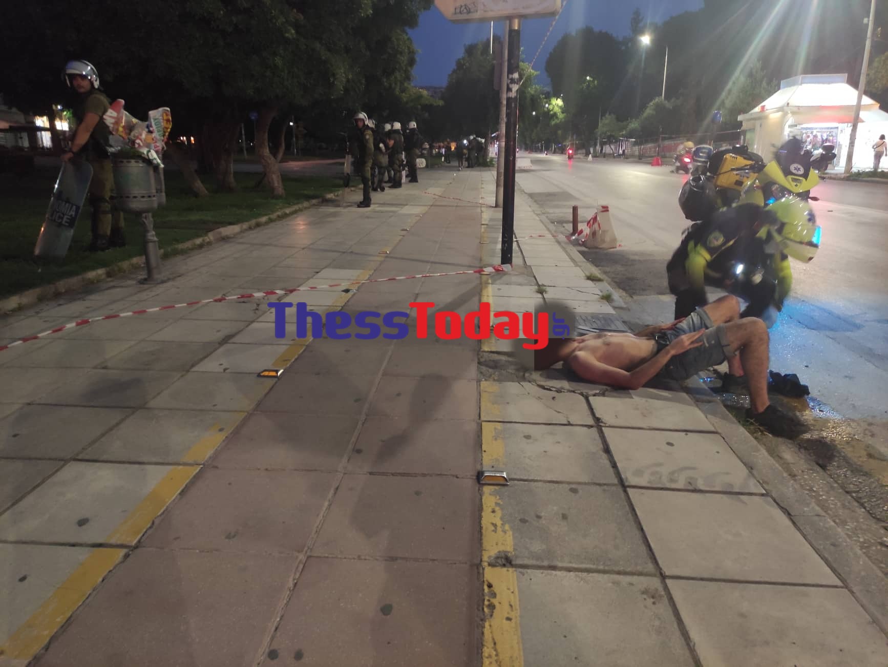 συμπλοκή στη Θεσσαλονίκη