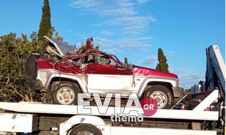 τροχαίο στην Κάρυστο