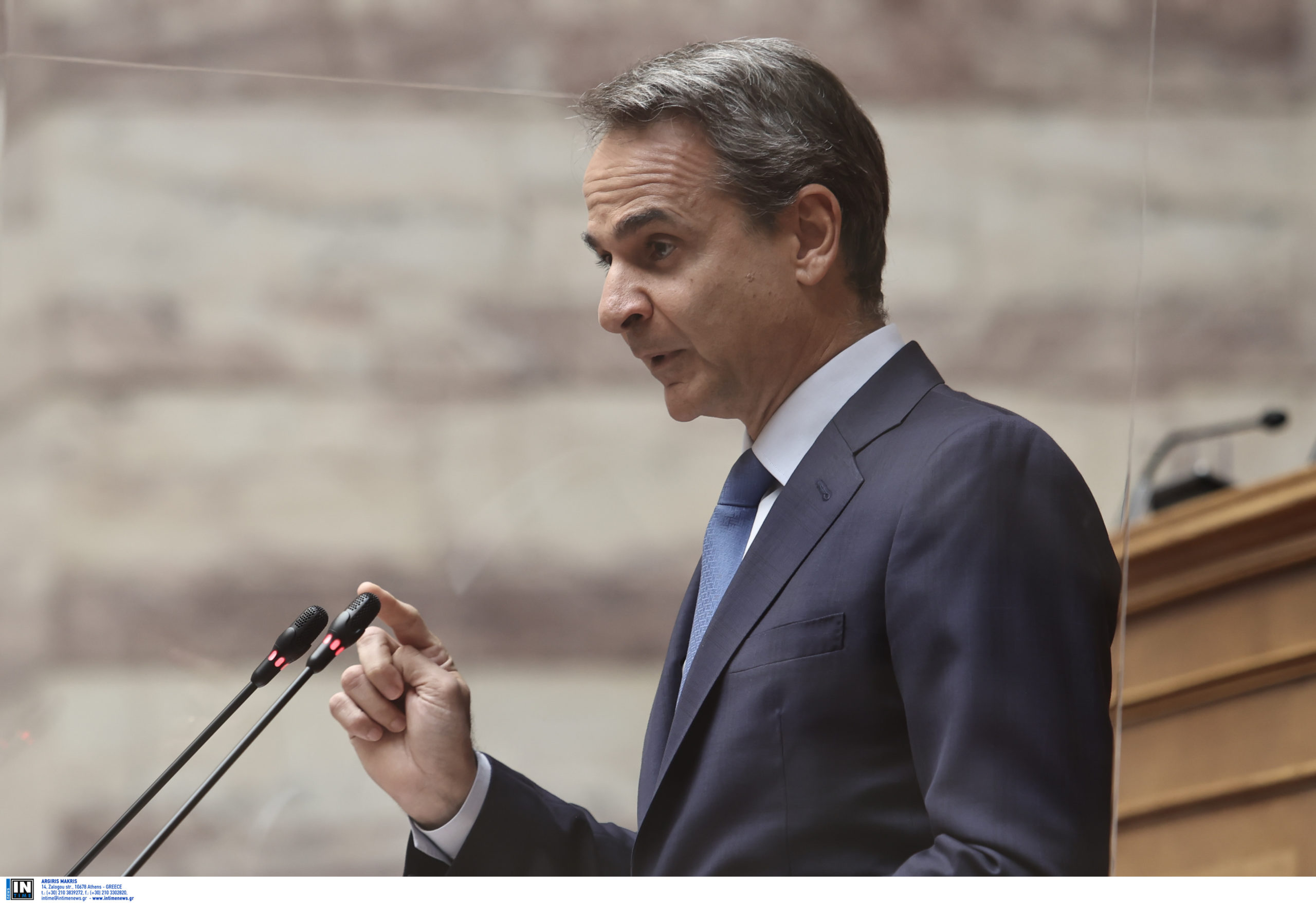 Μητσοτάκης: Ανιστόρητες ορέξεις και απειλές συντρίβονται στις δικές μας κόκκινες γραμμές