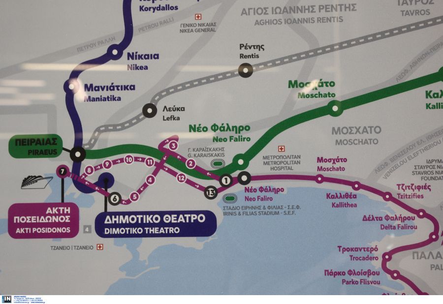 χάρτης Μετρό Πειραιά