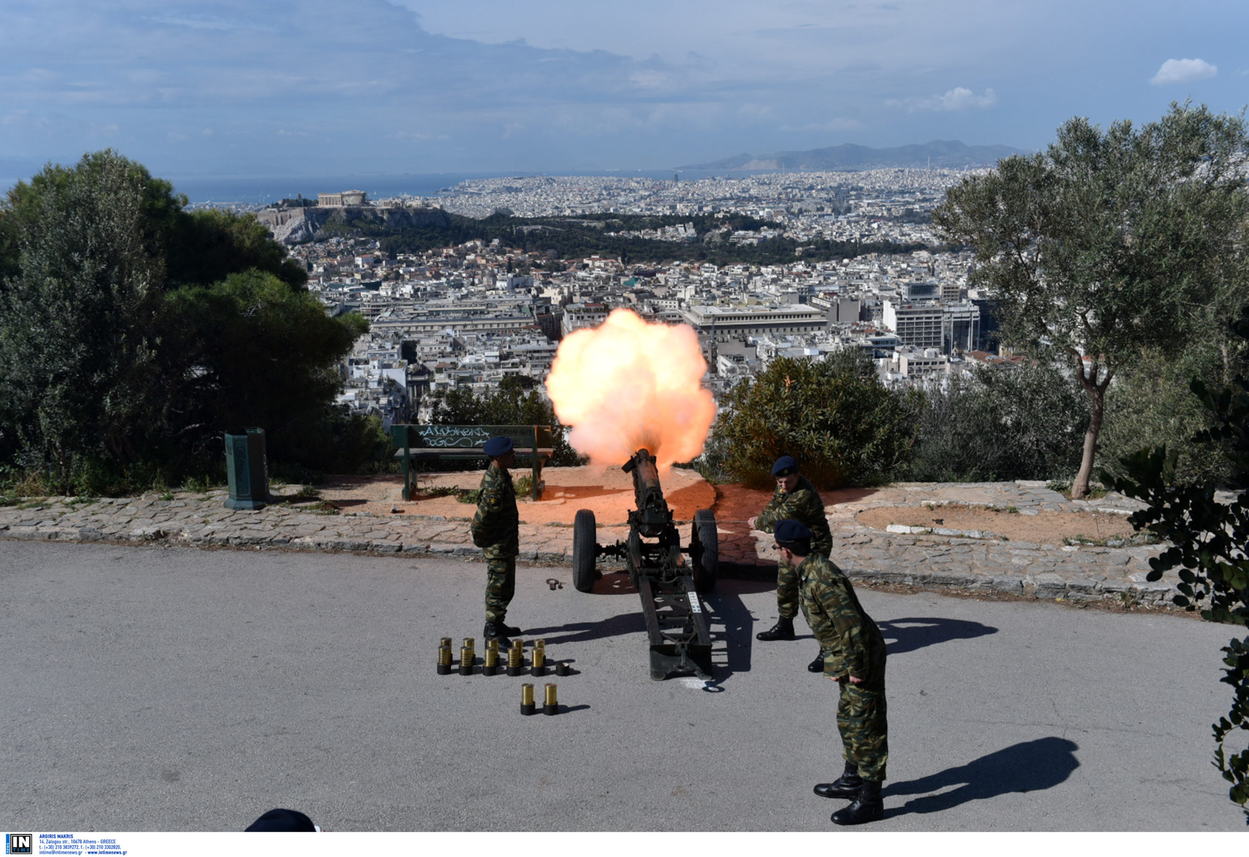 28η Οκτωβρίου: Κανονιοβολισμοί για την εθνική επέτειο από τον Λυκαβηττό