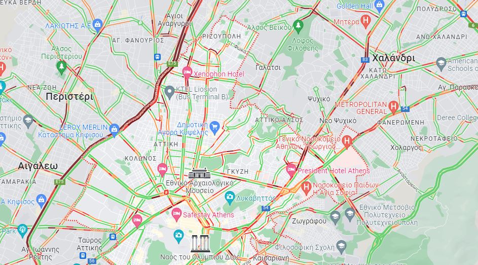 χάρτης κίνησης