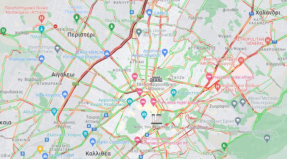 κίνηση- χάρτης