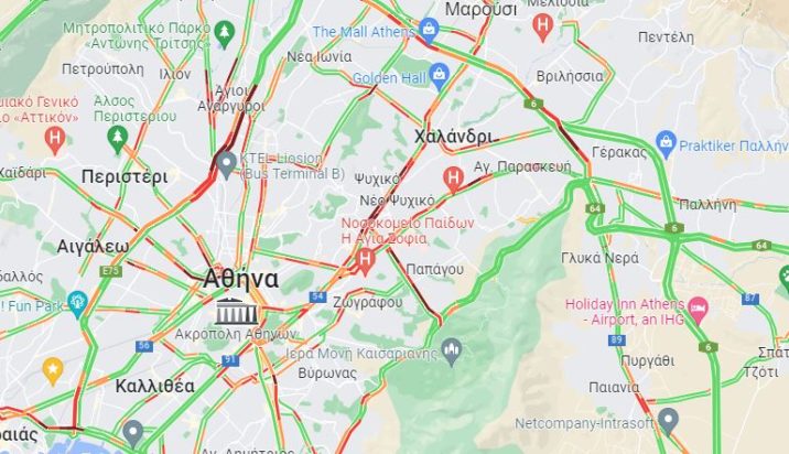 χάρτης της κίνησης