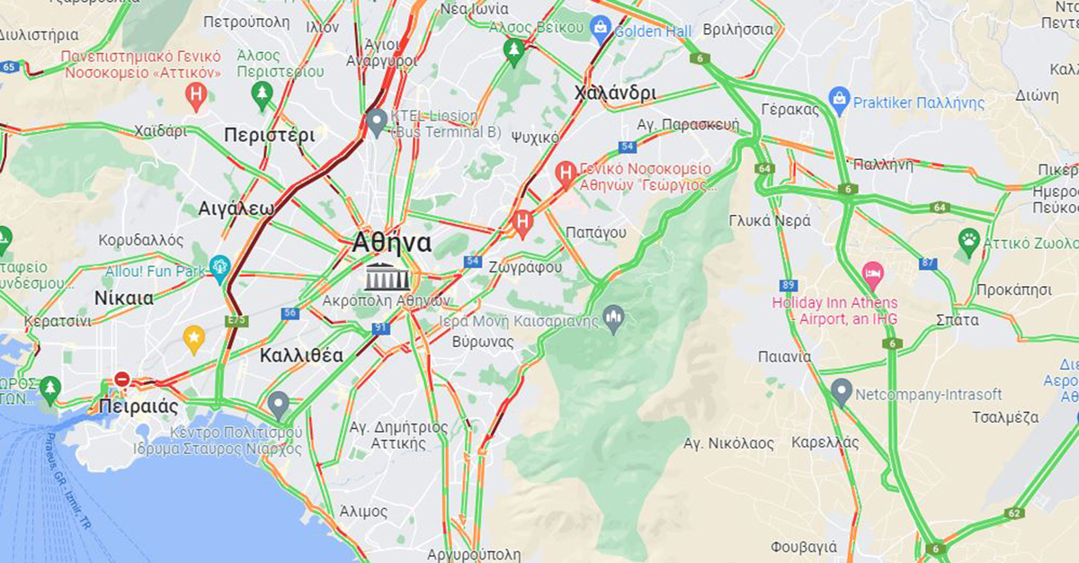 ο χάρτης της κίνησης