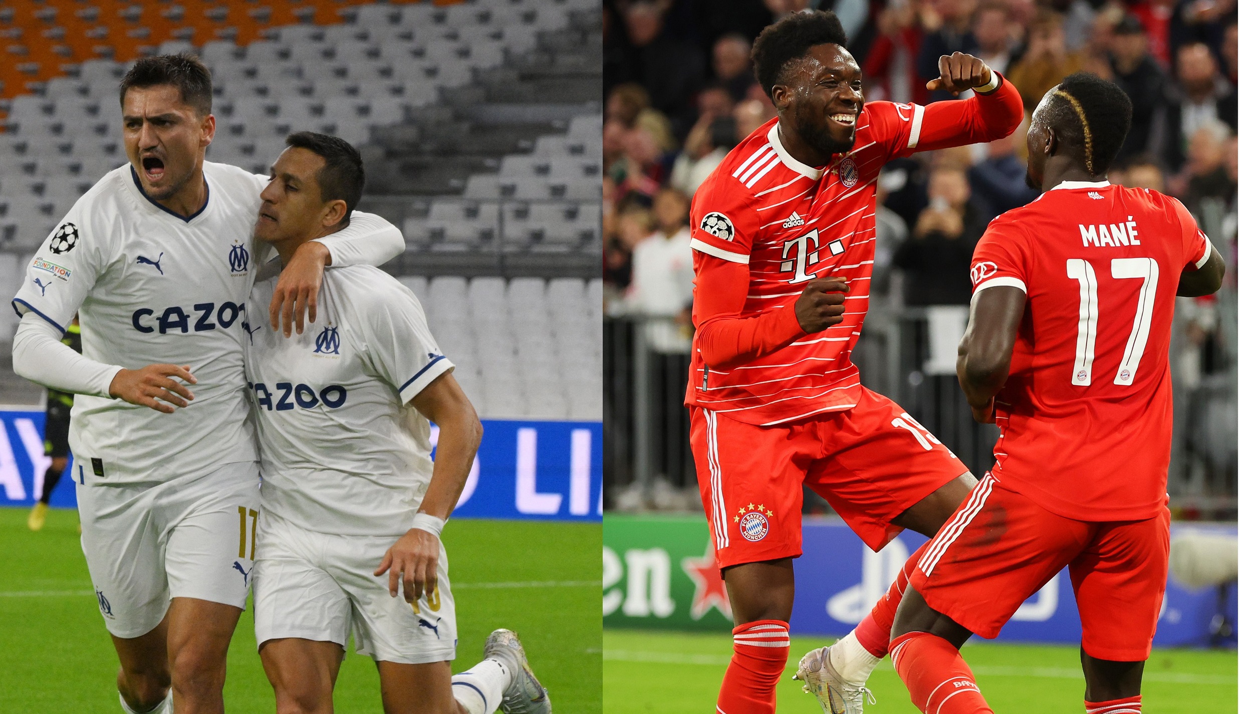 Champions League: Πρώτη νίκη με ανατροπή η Μαρσέιγ – «Τυφώνας» η Μπάγερν – ΒΙΝΤΕΟ