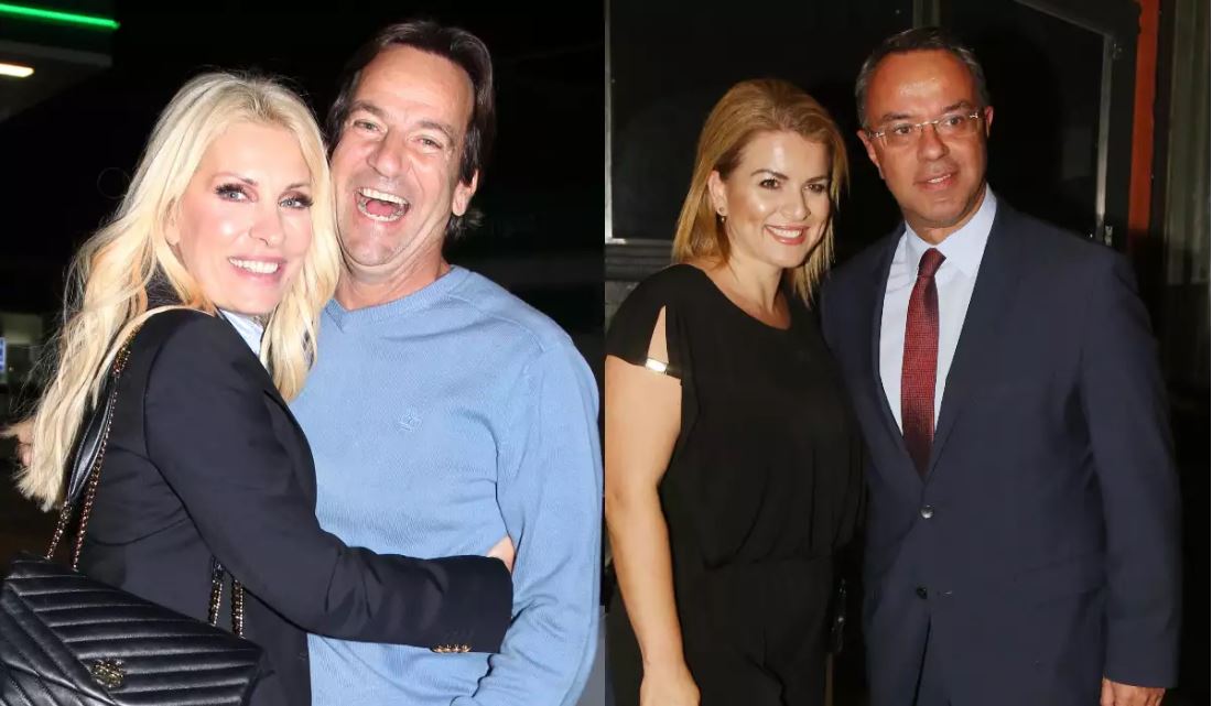 Ελένη Μενεγάκη – Μάκης Παντζόπουλος: Έξοδος για φαγητό με τον Χρήστο Σταϊκούρα και την σύζυγό του