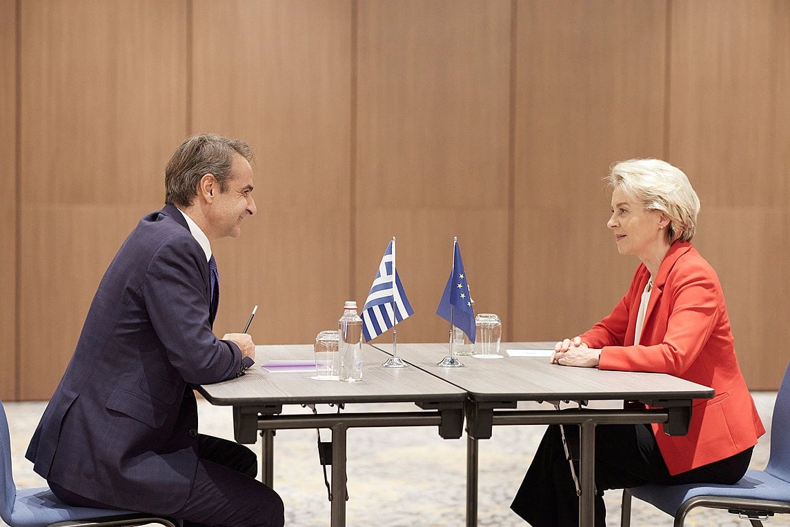 Κυριάκος Μητσοτάκης σε Ούρσουλα φον ντερ Λάιεν για τις τουρκικές προκλήσεις: «Η Ε.Ε να στηρίξει αποφασιστικά την Ελλάδα»