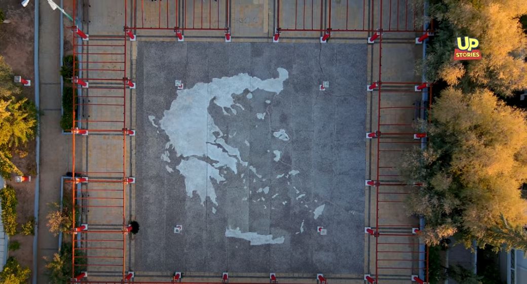 Γλυκά Νερά - πλατεία-χάρτης