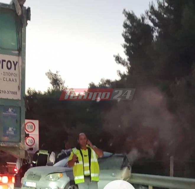 τροχαίο στην Κορίνθου- Πατρών