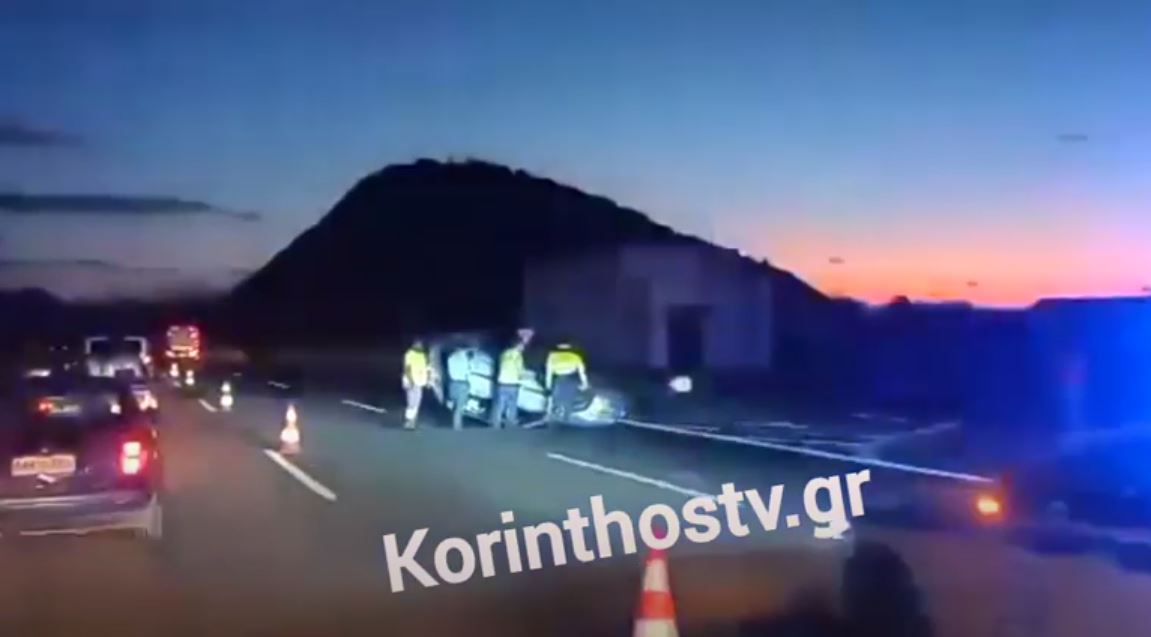 Τροχαίο στην Κακιά Σκάλα: Ανατροπή αυτοκινήτου στην εθνική οδό