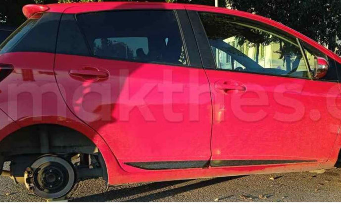 κλοπή ζάντας και λάστιχων