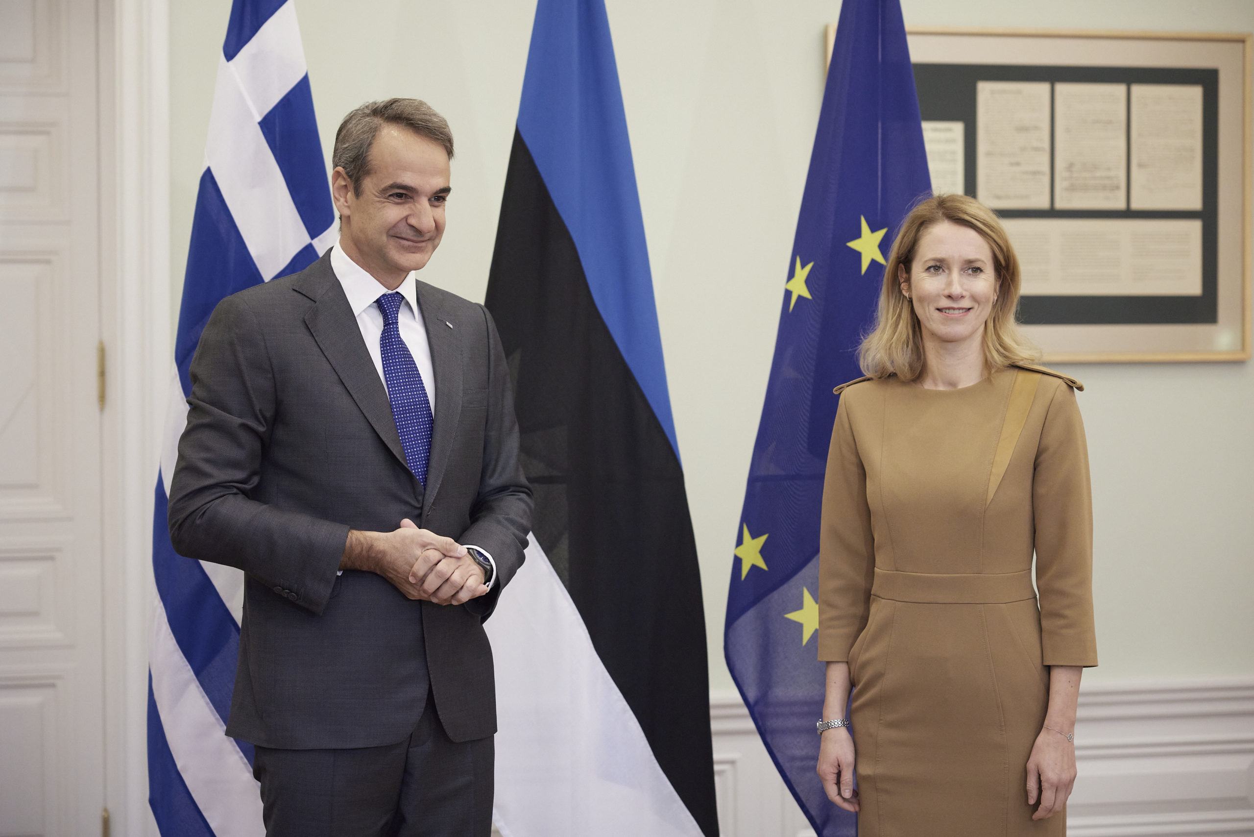 Μητσοτάκης με Εσθονή Πρωθυπουργό