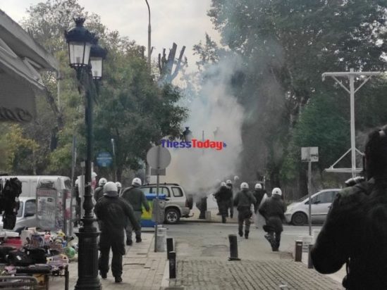 επεισόδια στη Θεσσαλονίκη