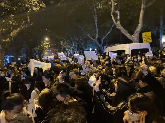 Κίνα Διαδηλώσεις κορονοϊός