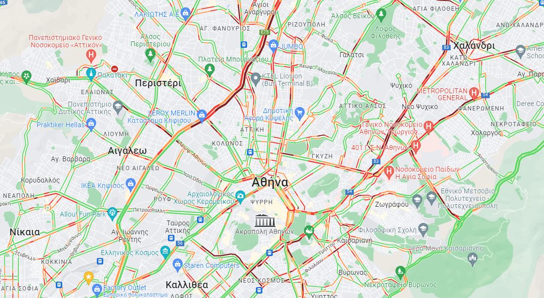 ο χάρτης της κίνησης