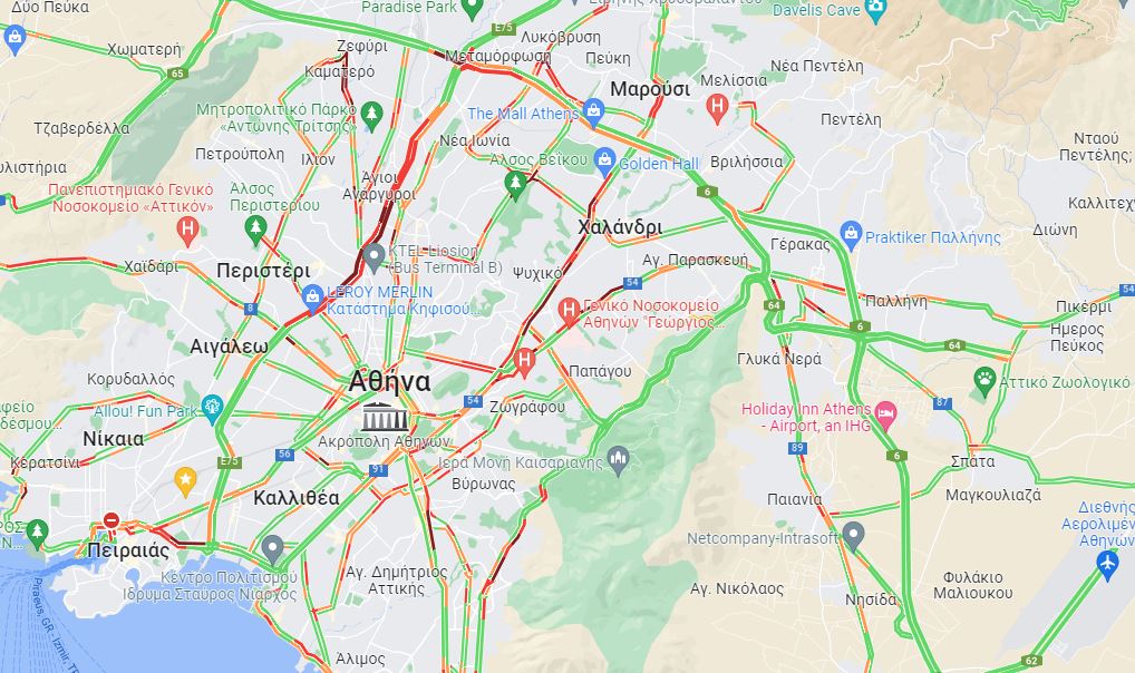 χάρτης κίνησης