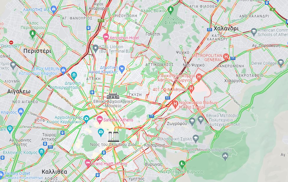 χάρτης κίνησης