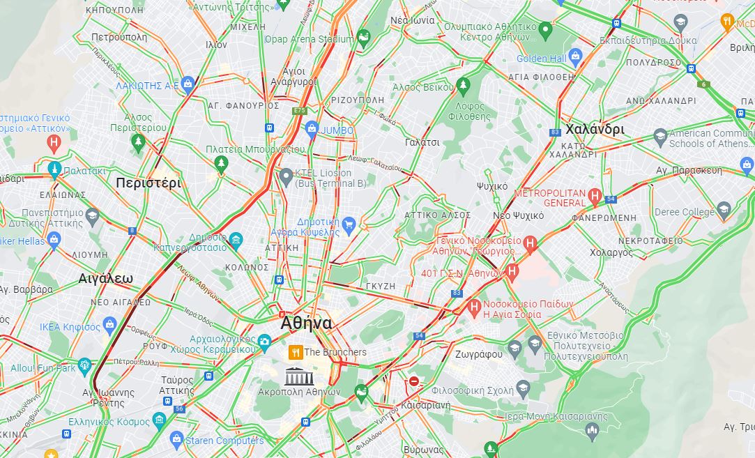 Κίνηση: Μποτιλιάρισμα στον Κηφισό – Δείτε LIVE πού υπάρχουν προβλήματα 