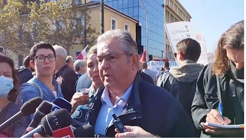 Κουτσούμπας: Η σημερινή απεργία στέλνει μήνυμα ότι ο ελληνικός λαός δεν θα δείξει καμία ανοχή στην αντιλαϊκή πολιτική