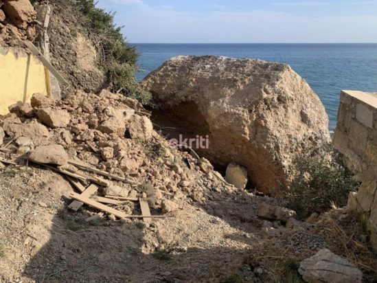 Κρήτη κατολίσθηση