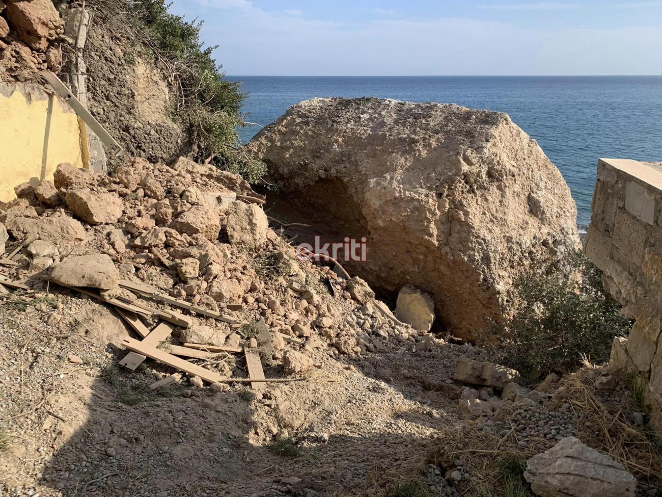 Κρήτη κατολίσθηση