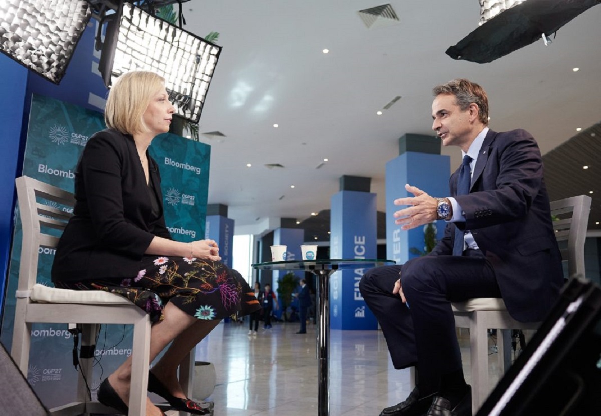 Μητσοτάκης στο Bloomberg: Κόμβος φυσικού αερίου η Ελλάδα