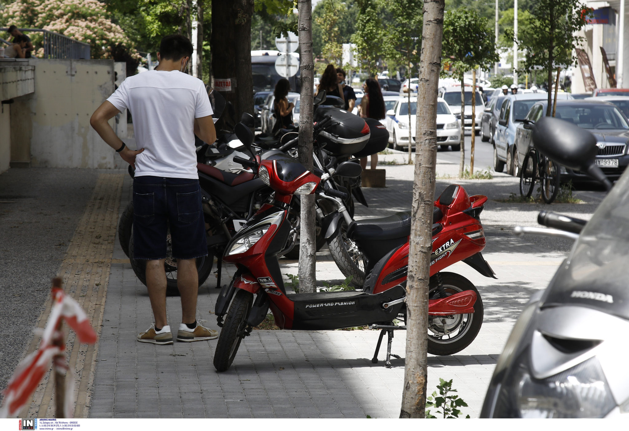 μηχανές μηχανάκι Πάρκινγκ