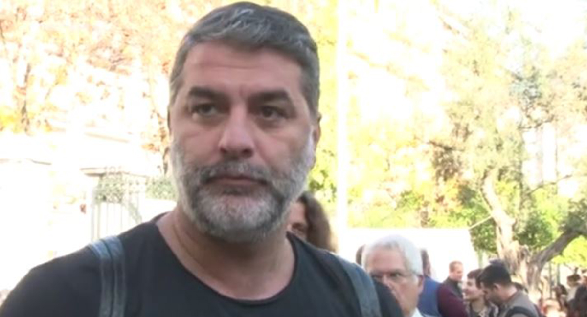 Ο Βασίλης Μπισμπίκης στην επέτειο του Πολυτεχνείου